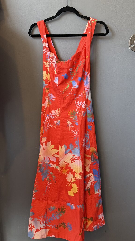Cross Back Flare Midi Dress