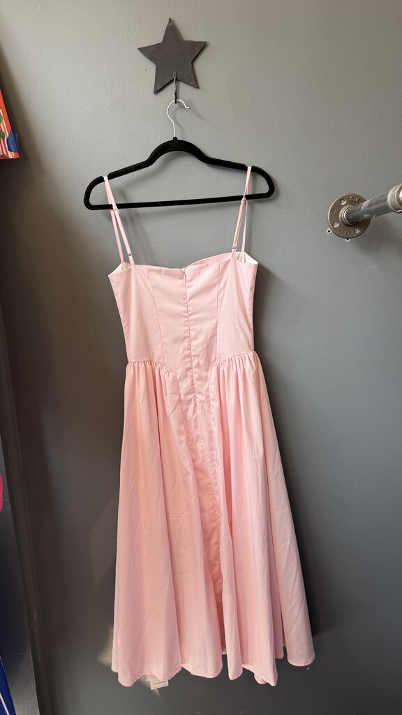 Bustier Fit Flare Midi Dress