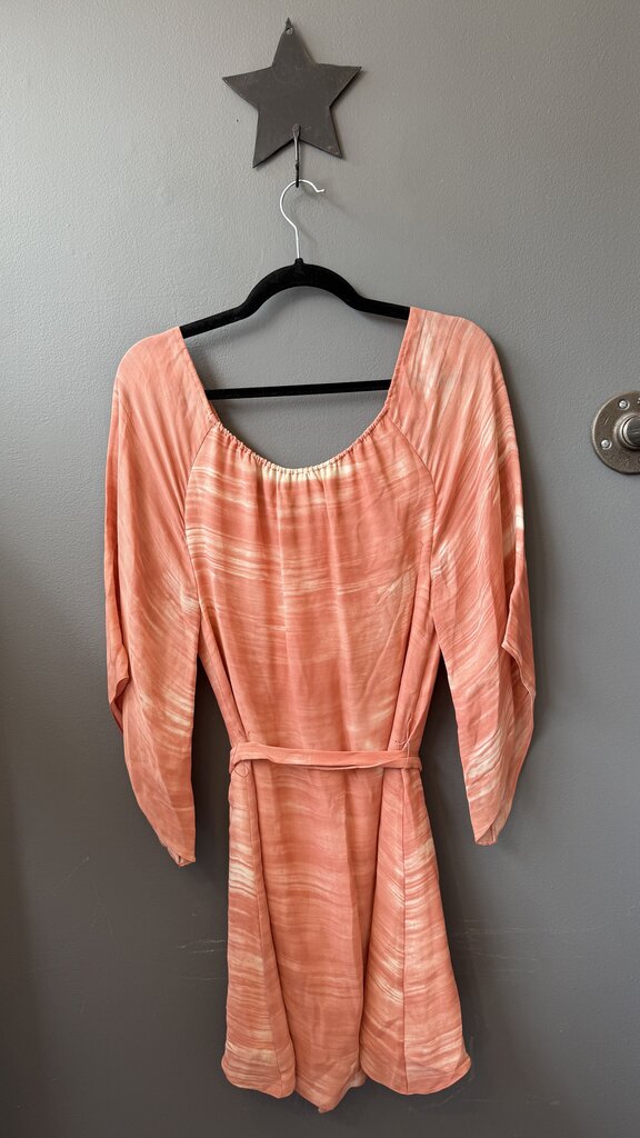 Silk Off the Shoulder Shift Dress