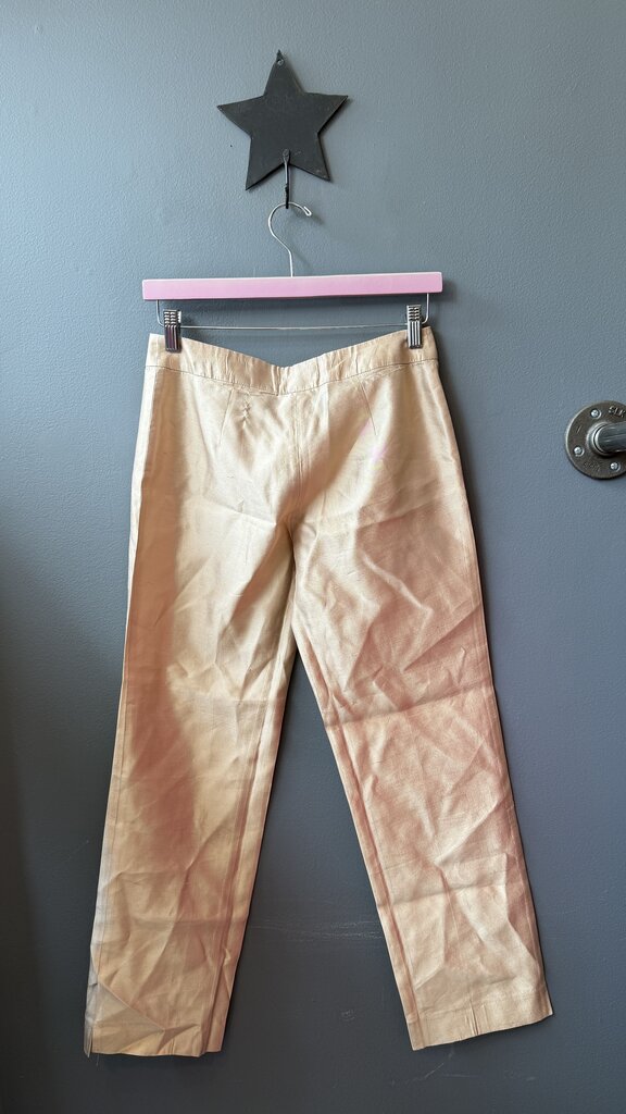 Gold Silk Pants