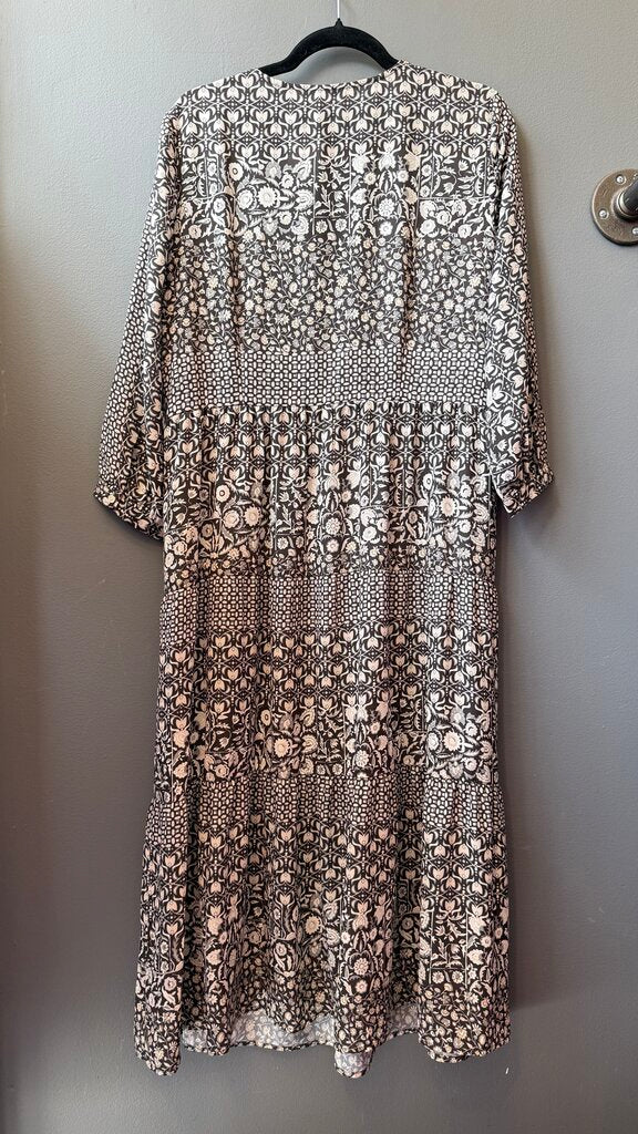 Tiered Aline Midi Dress