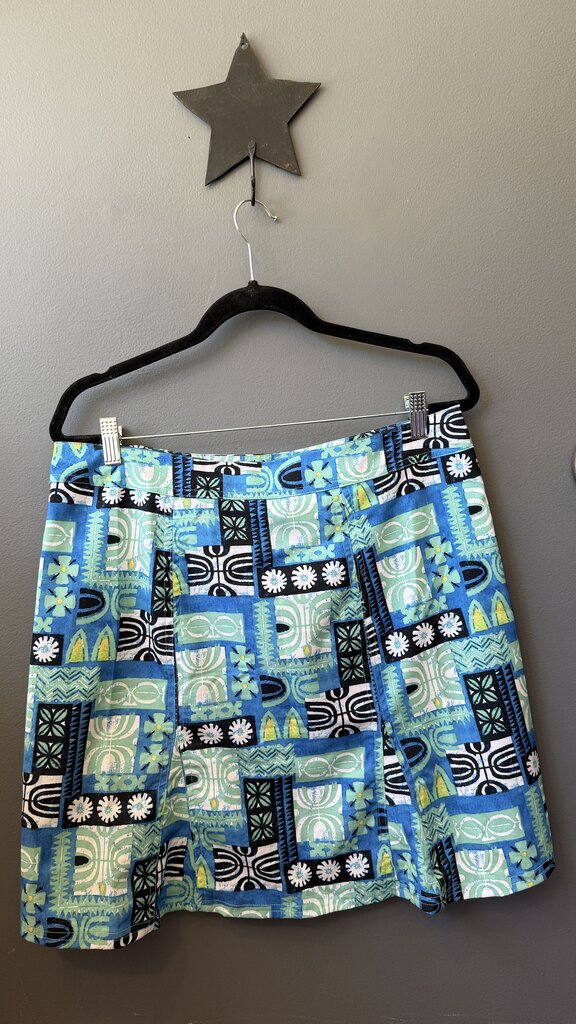 Printed Wrap Skirt