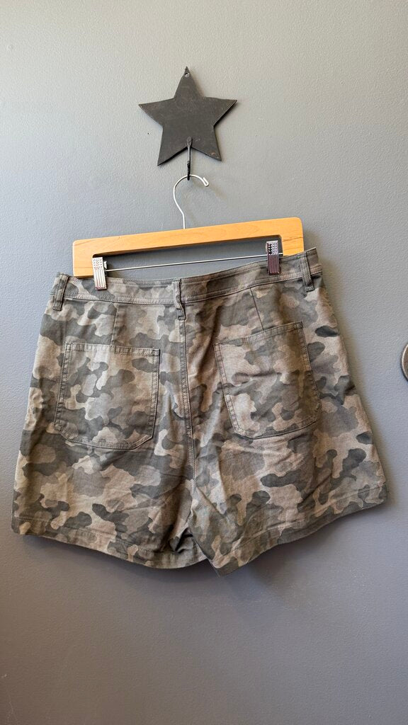 Camo High Rise Shorts