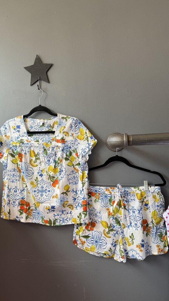 Set Sorrento Print Cotton PJ Set