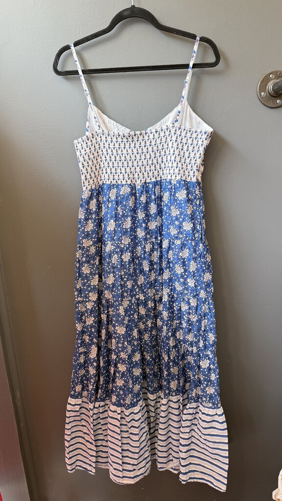 Block Print Style Midi Dress