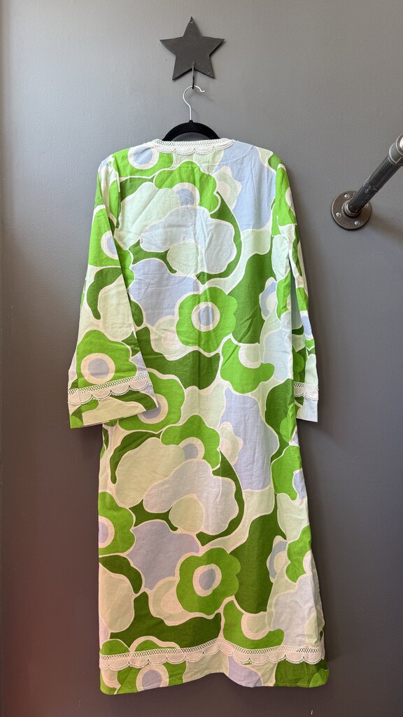 Vneck Midi Caftan Dress