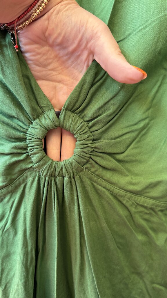 Ring Center Green Dress
