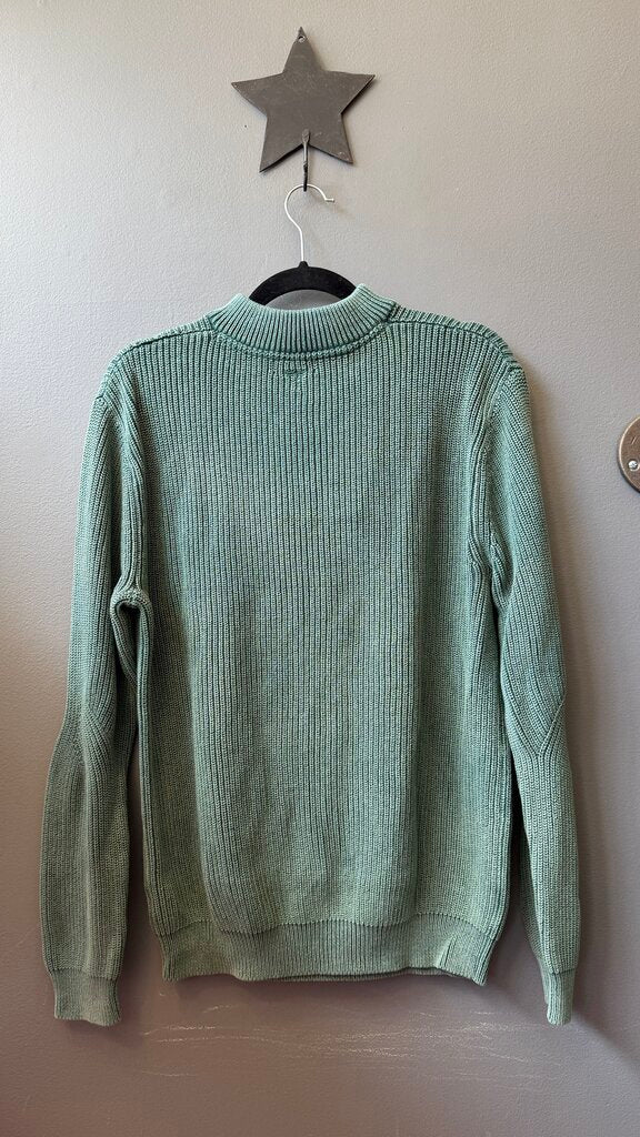 Cotton Ribbed 1/4 Zip Sweater