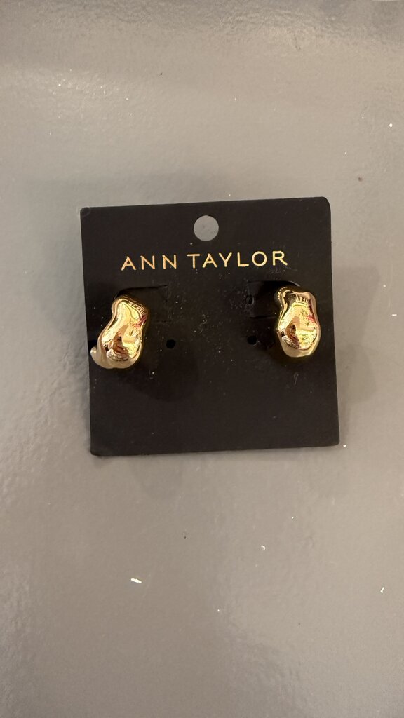 Gold Tone Huggie Hoop Earrings
