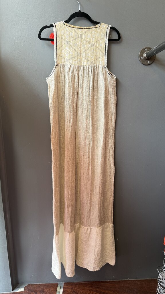 Woven Flower Maxi Dress