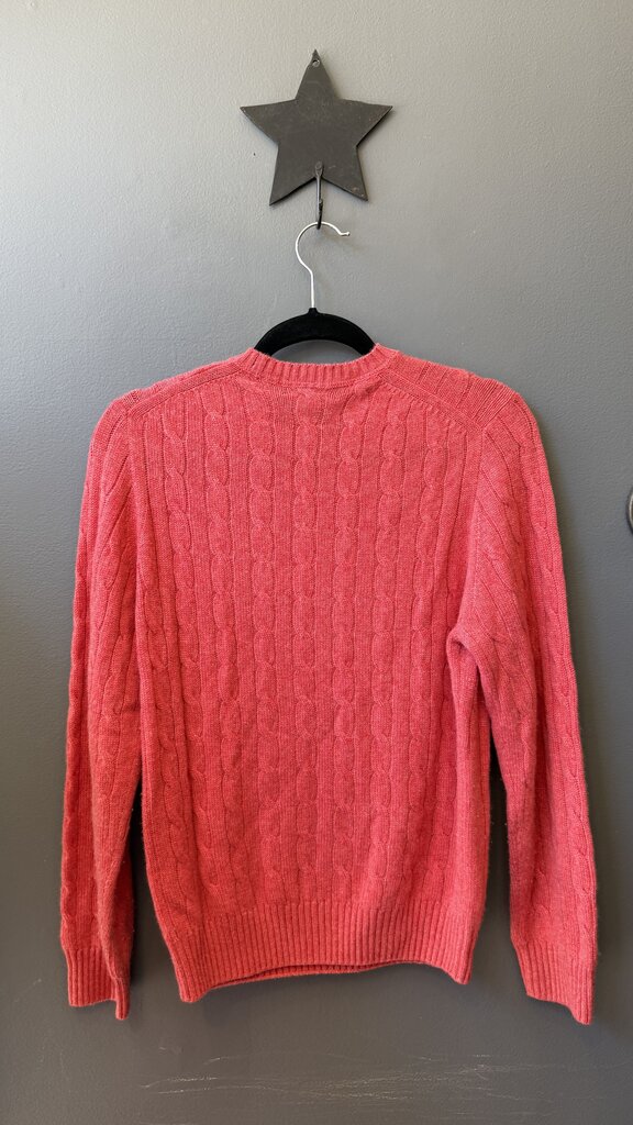 Cableknit Cashmere Crewneck Sweater