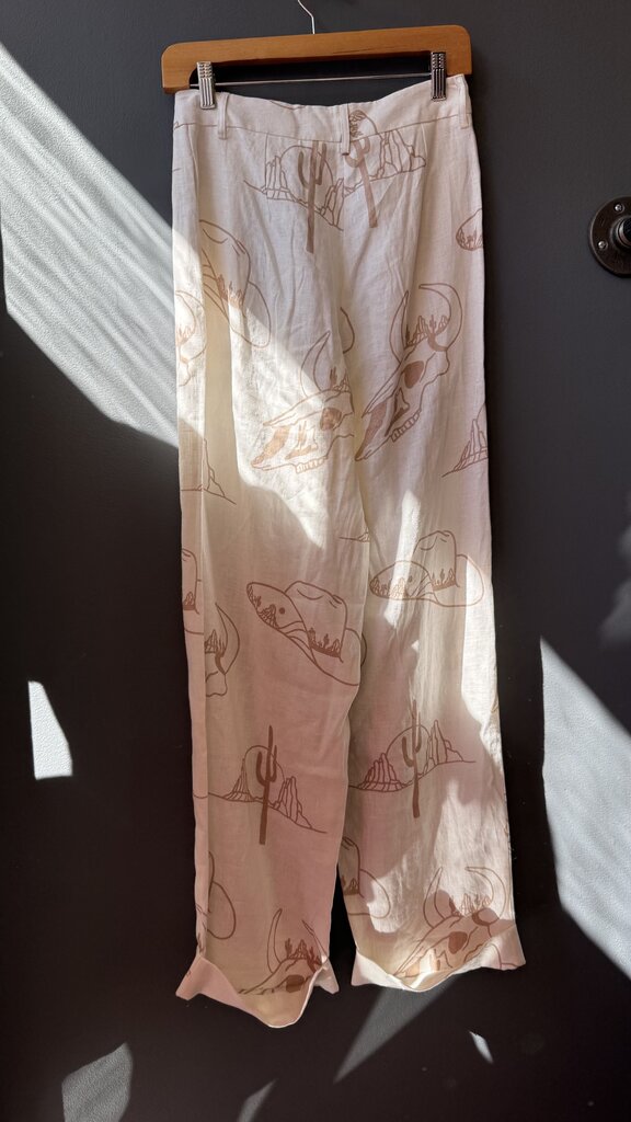Linen Western Pants