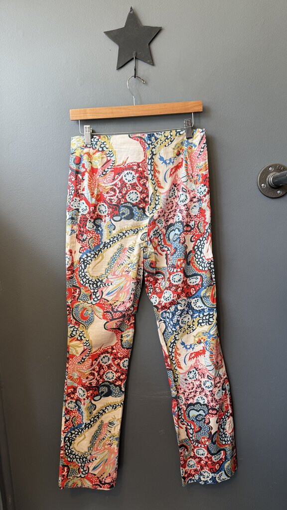 Straight Leg Print Pants
