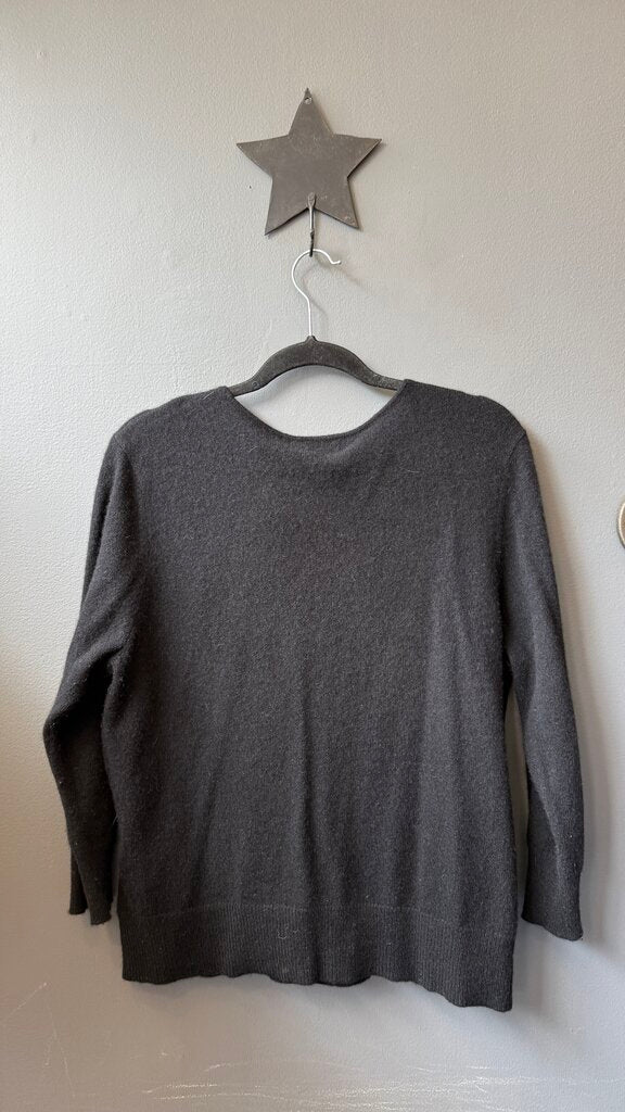 Faux Wrap Cashmere Sweater
