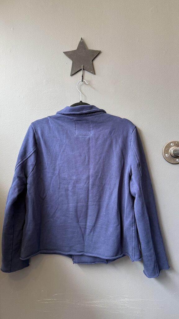 Raw Trim Sweatshirt Jacket