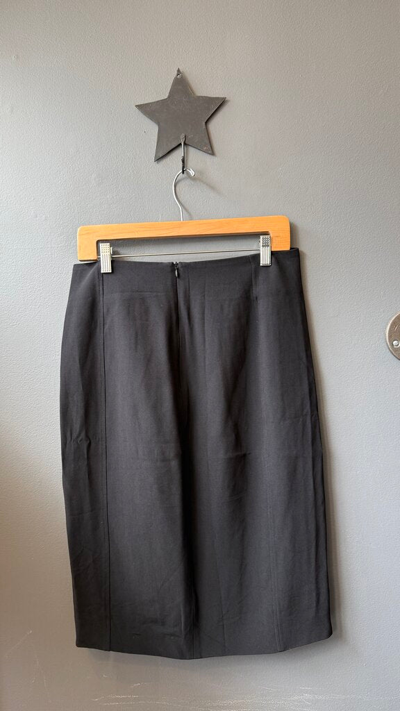 Double Button Front Pencil Skirt