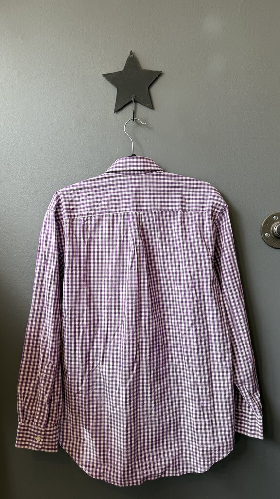 Gingham Whale Button Down Shirt