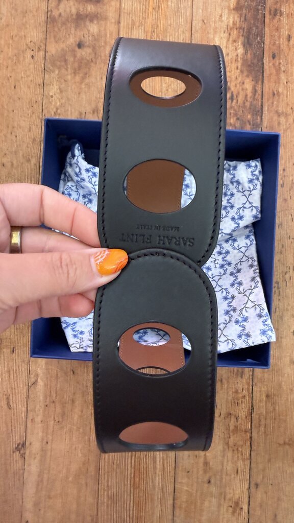 Reversible Scarf Leather Belt