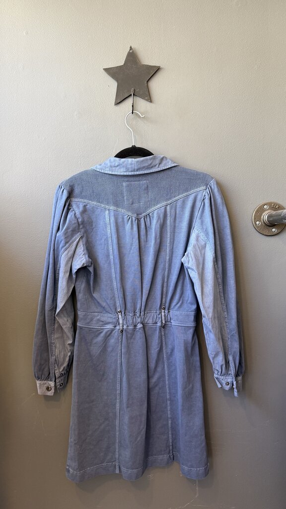 Denim Wash Utility Shirtdress