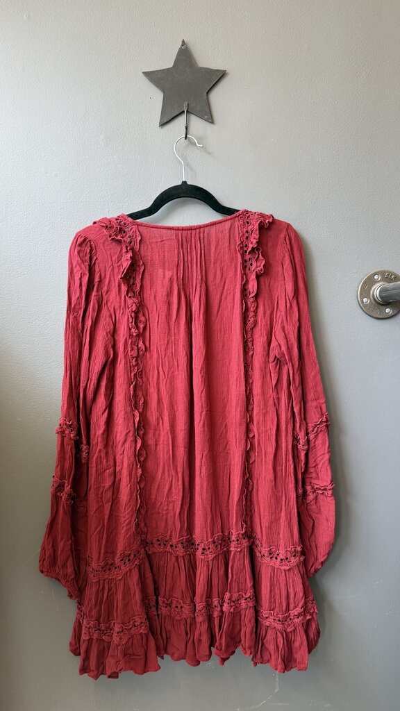 Lace Trim Mini Dress