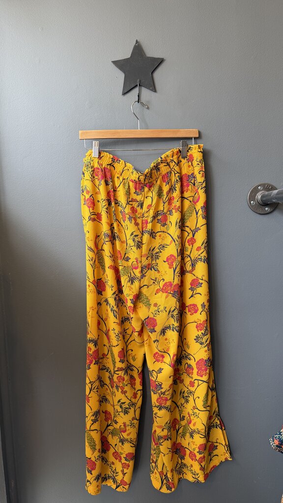 Wide Leg Floral Pants