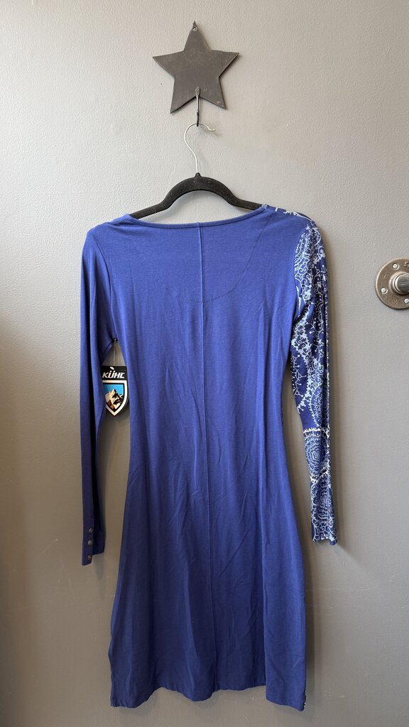 Jersey Faux Wrap Longsleeve Dress