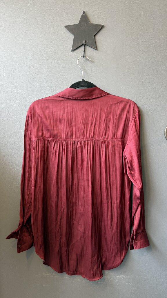 Satin Pocket Button Up Shirt