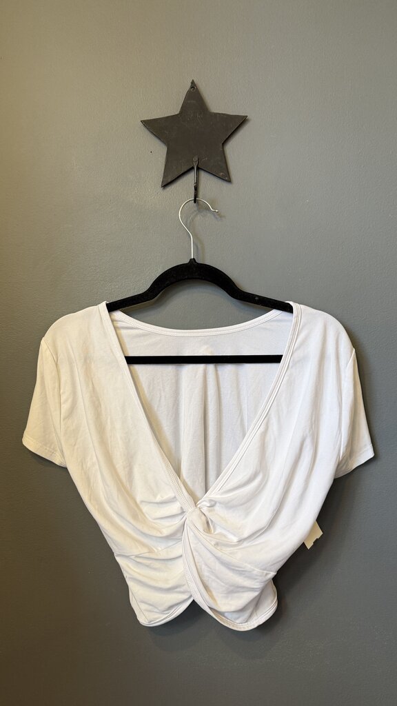 Knot Back Crop Tee