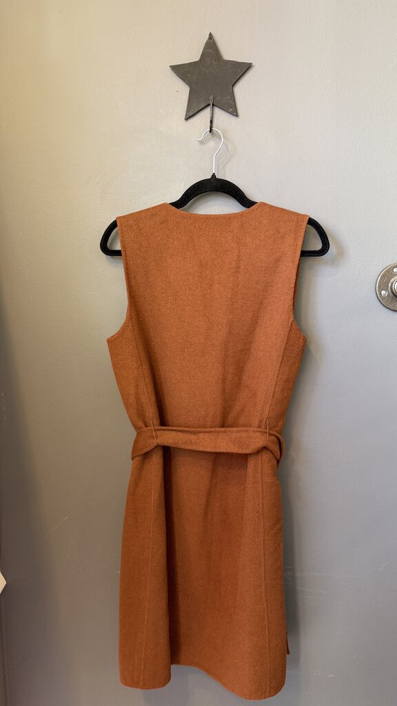 Double Faced Belted Long Vest