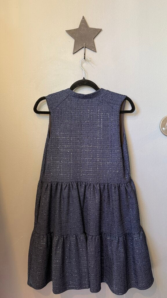 Shimmer Tweed Tiered Dress
