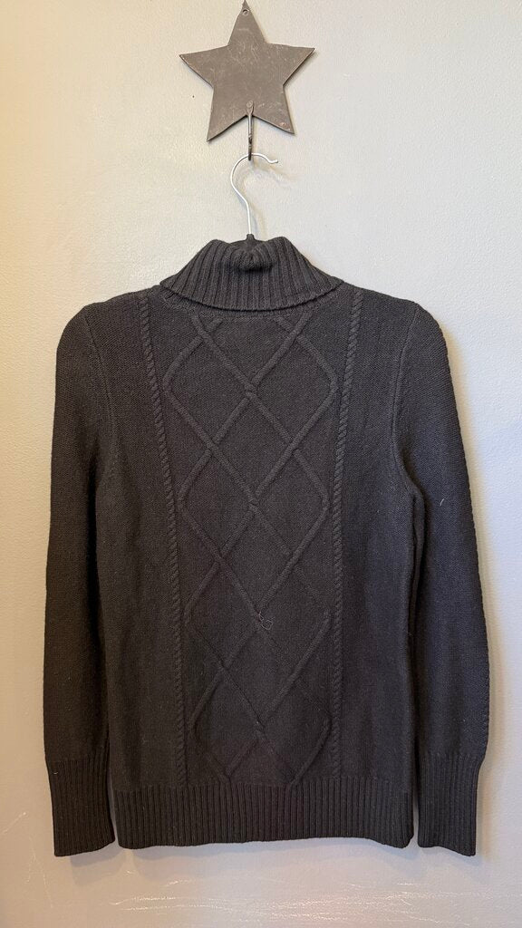 Cashmere Cableknit Turtleneck Sweater
