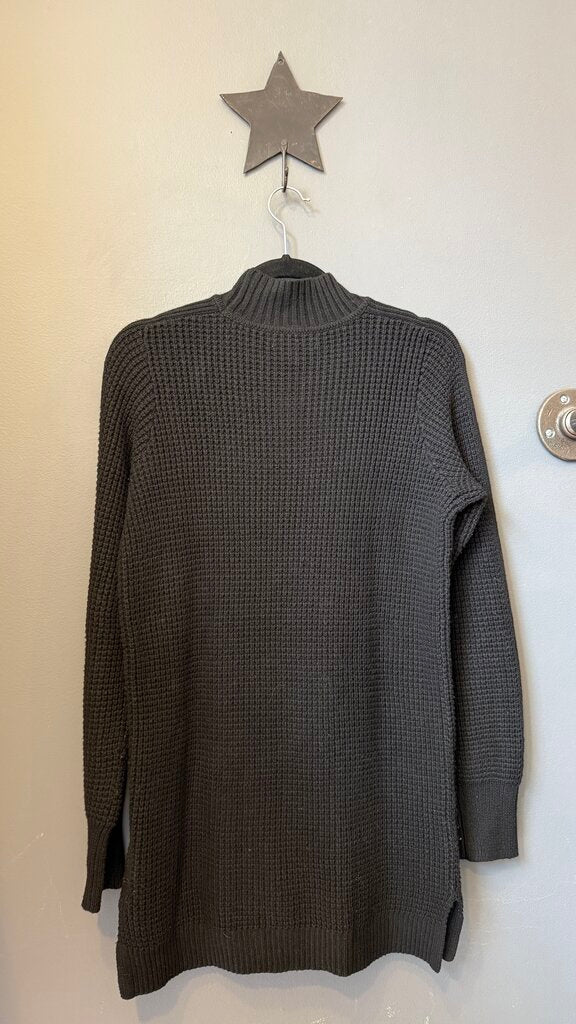Mockneck Tunic Pocket Sweater