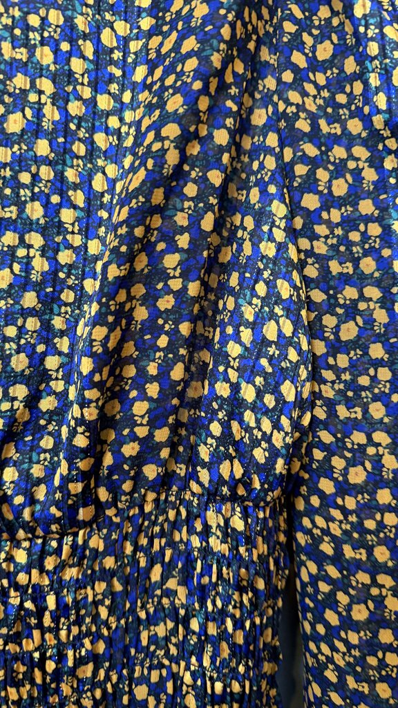 Smocked Waist Speckle Blouse