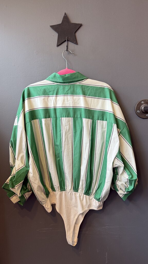Stripe Shirt Bodysuit