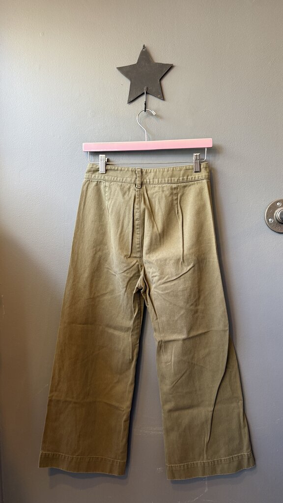Crop Wide Leg Chino Pants