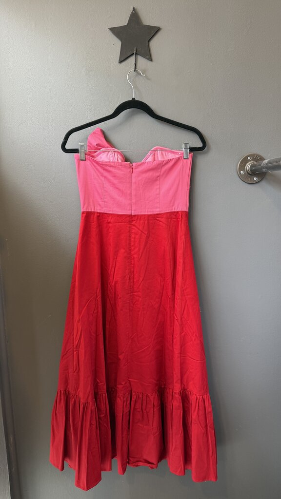 Bow Ruffle Hem Maxi Dress