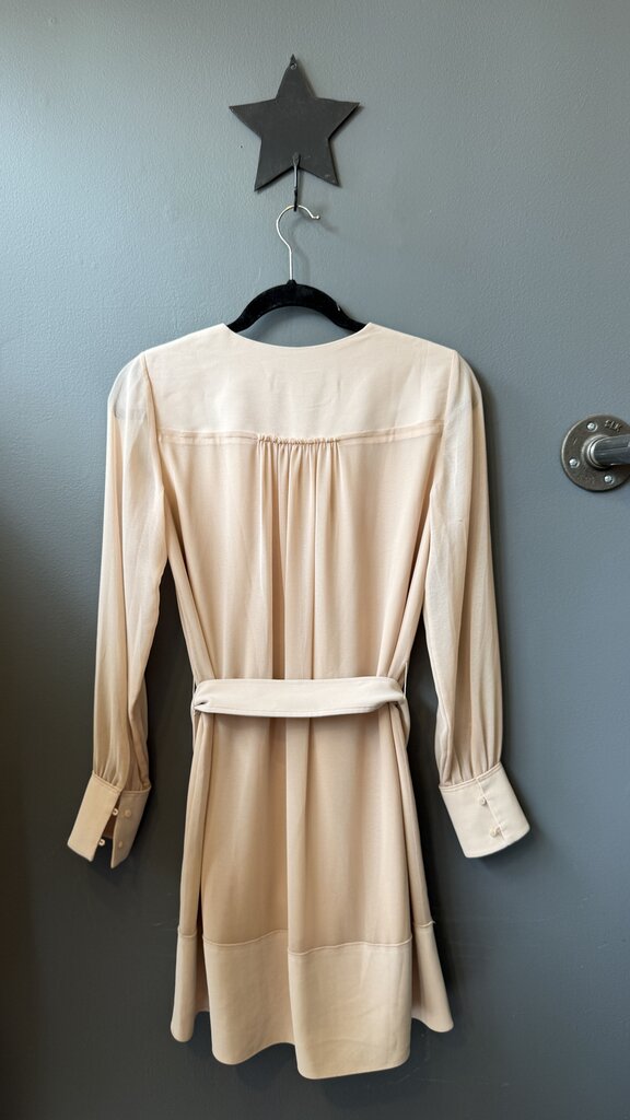 Chiffon Belted Swing Dress