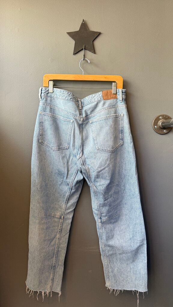 Darted Barrel Leg Jeans