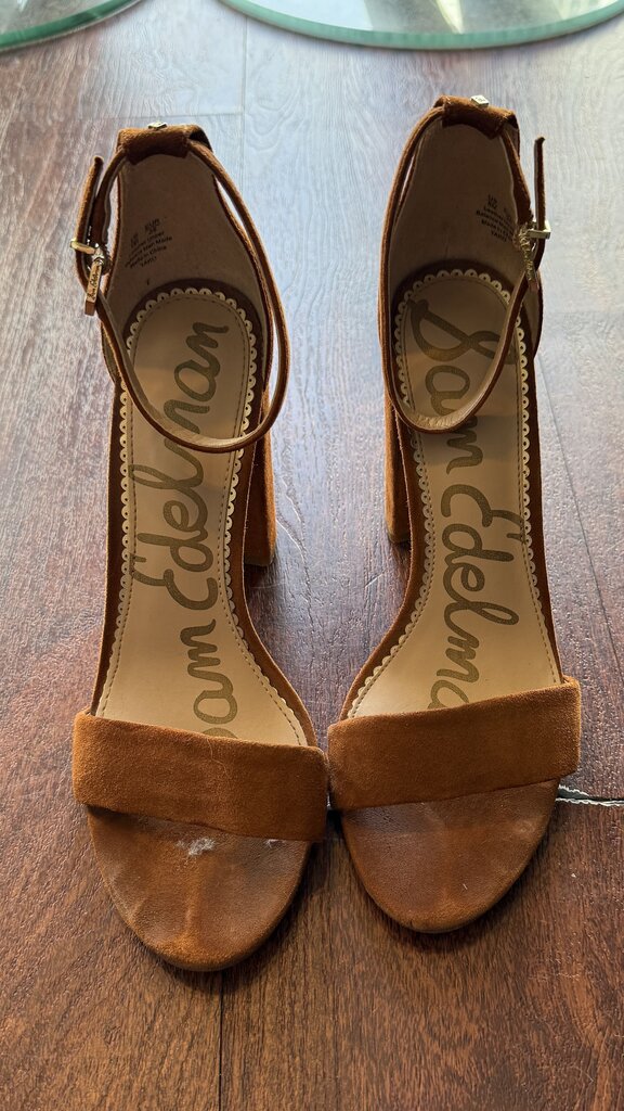 Suede Block Heels
