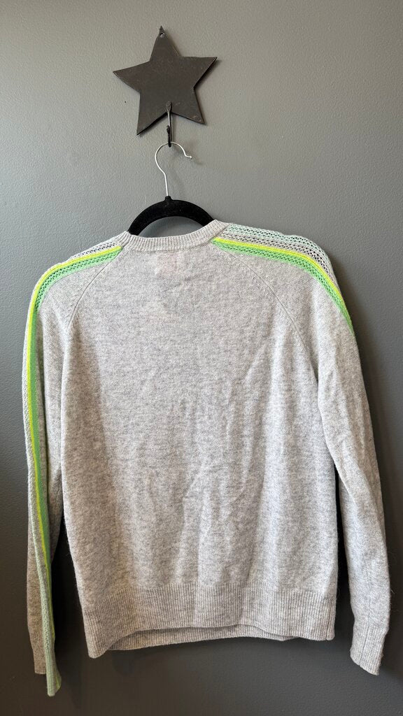 Stripe Shoulders Cashmere Sweater