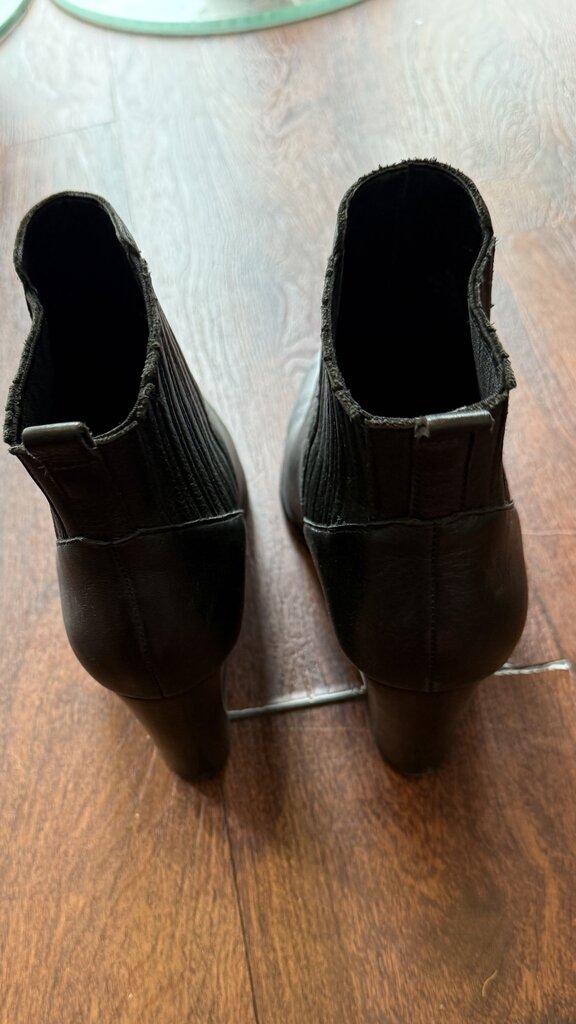 Pointed Block Heel Booties