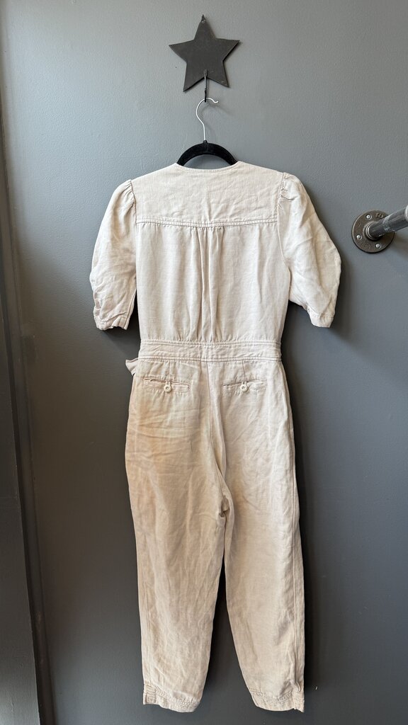 Pockets Puff Sleeve Jumpsuit