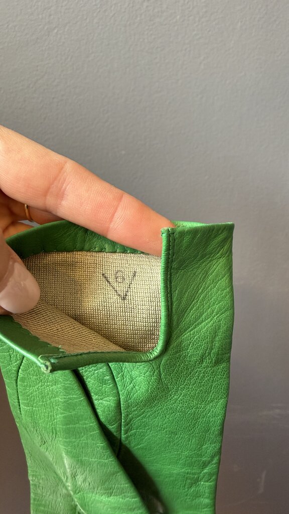 Vintage Silk Lined Leather Gloves