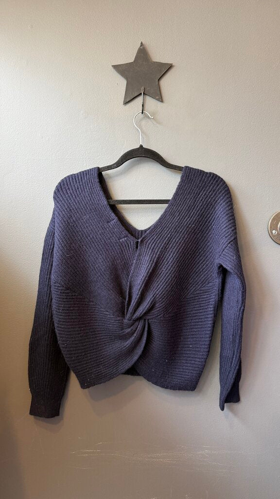 Ribbed Knot Back Sweater
