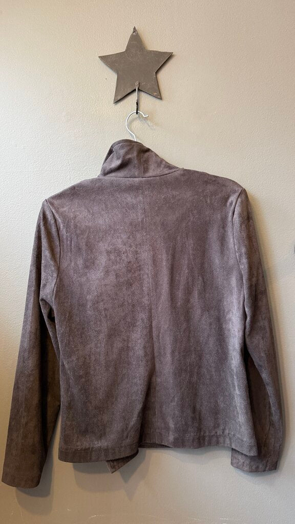 Faux Suede Moto Jacket
