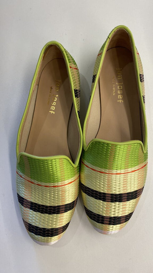 Woven Satin Neon Loafers