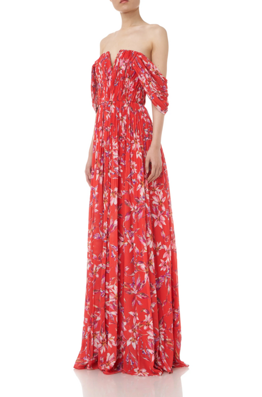 Floral Maxi Gown Dress