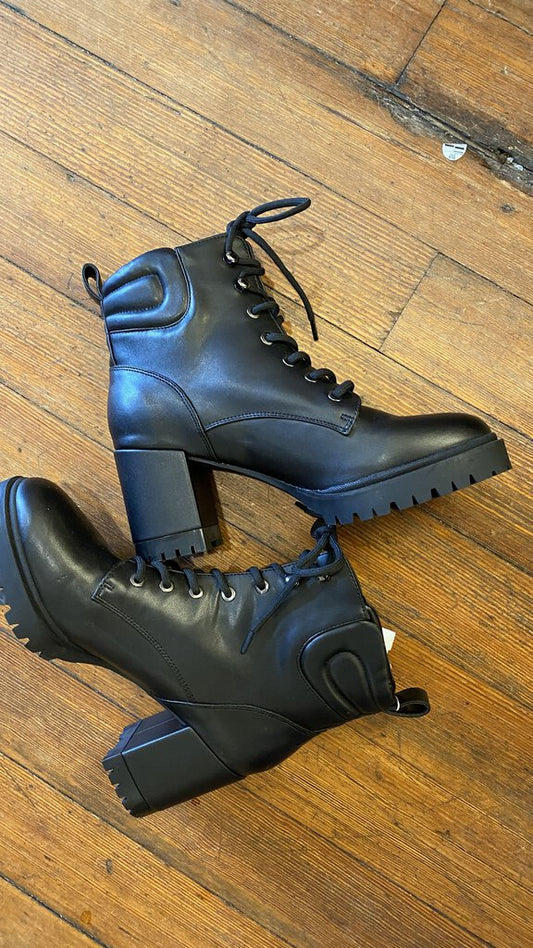 Heeled Combat Booties