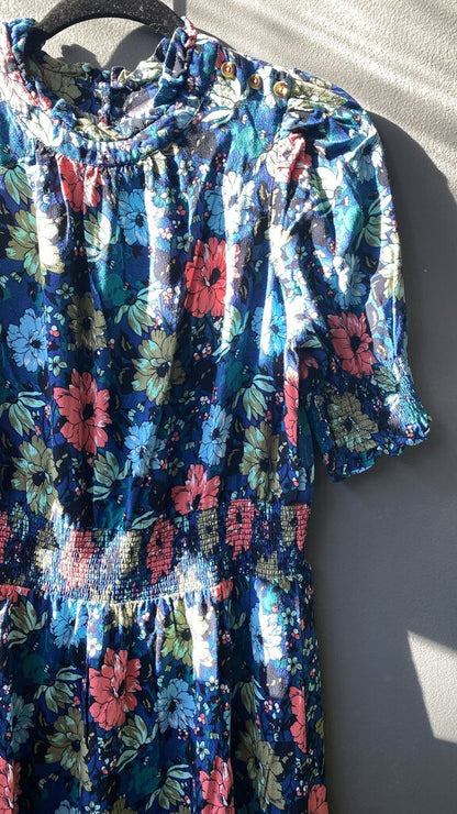 Floral Smock Waist Midi (UK size 14)