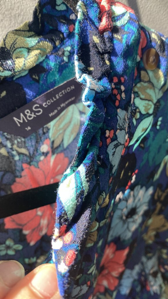 Floral Smock Waist Midi (UK size 14)